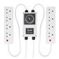 LUMII BLACK 8-WAY CONTACTOR TIMER